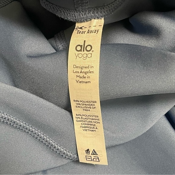 Alo Yoga Women's High Waist Sequence Legging in Blue Jean Sz Small - Picture 6 of 10